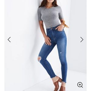 Madewell curvy high rise skinny jean